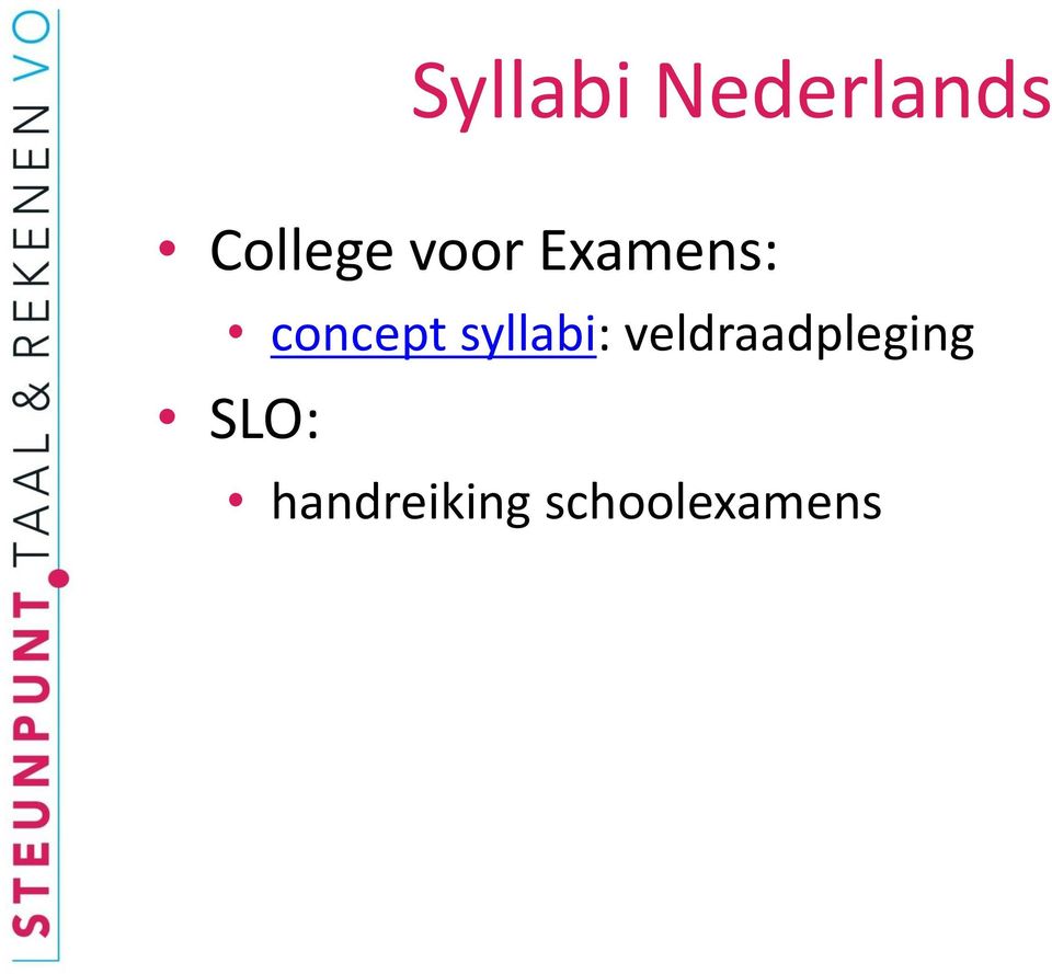 concept syllabi: