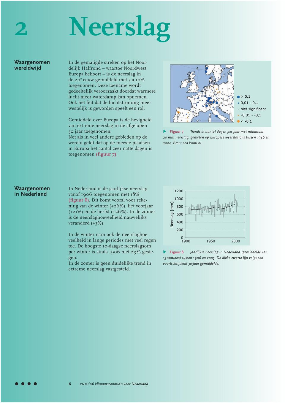 Gemiddeld over Europa is de hevigheid van extreme neerslag in de afgelopen 5 jaar toegenomen.