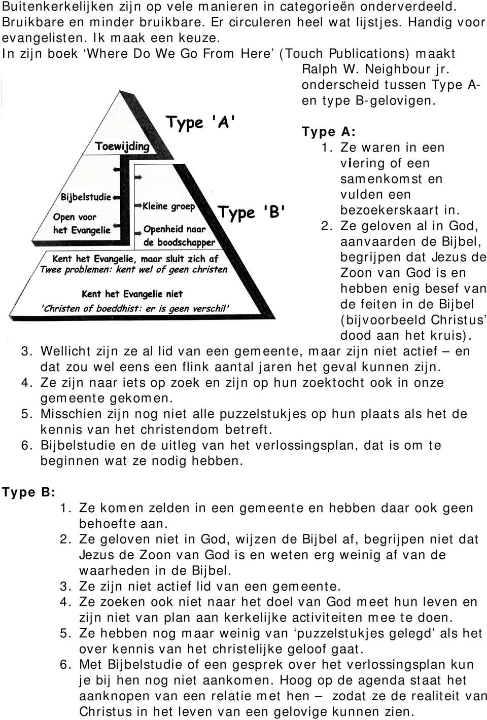 Ze waren in een viering of een samenkomst en vulden een bezoekerskaart in. 2.