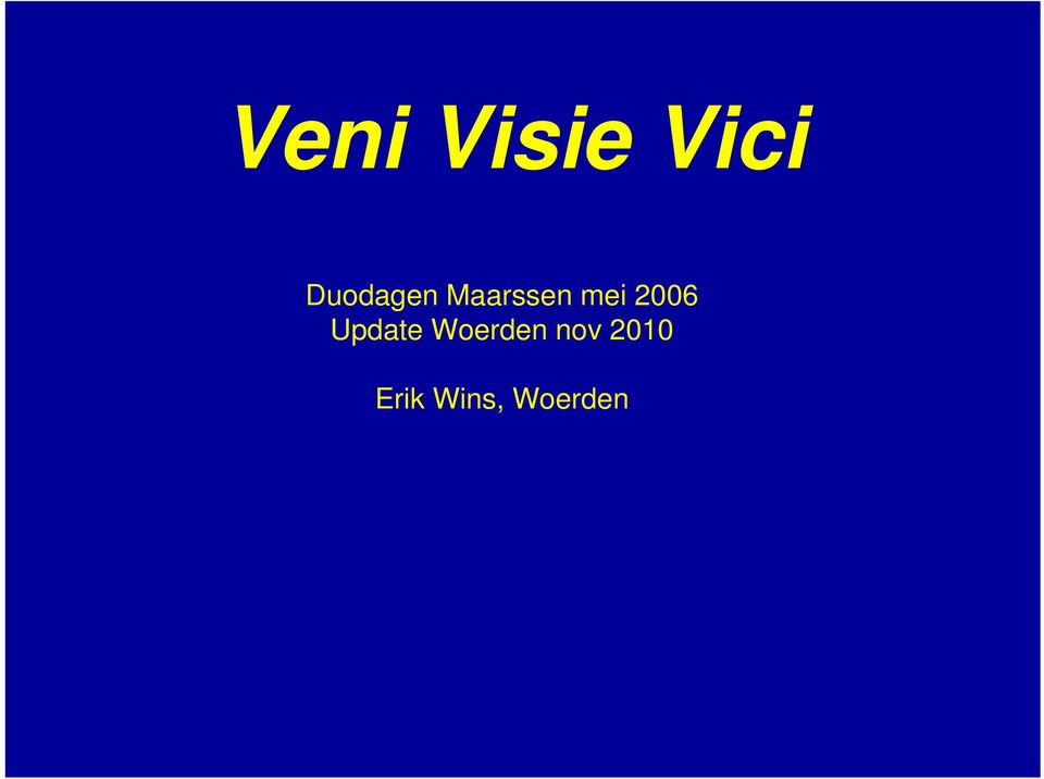 2006 Update Woerden