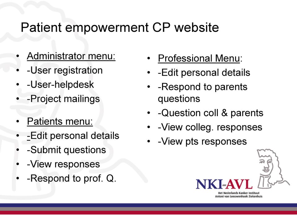 questions -View responses -Respond to prof. Q.