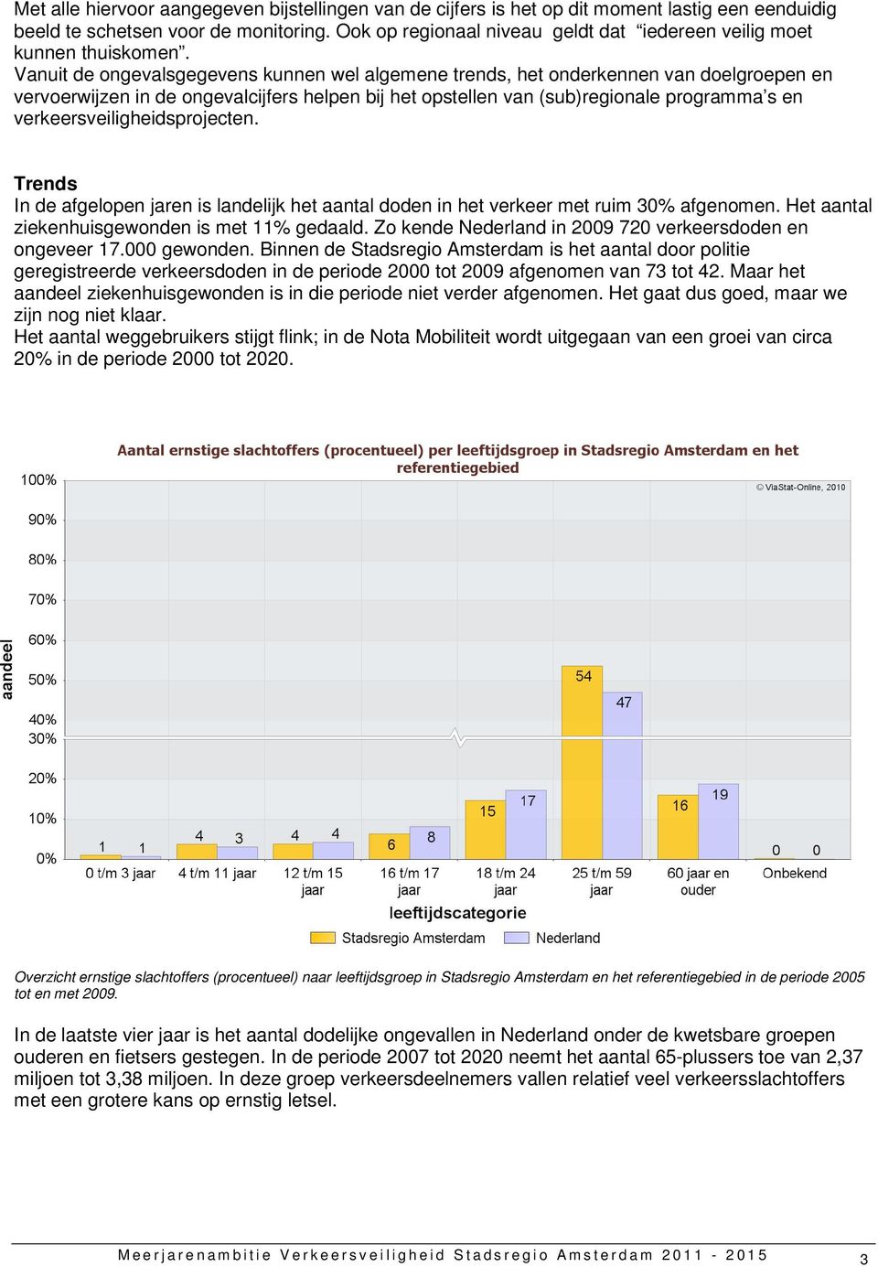 Vanuit de ongevalsgegevens kunnen wel algemene trends, het onderkennen van doelgroepen en vervoerwijzen in de ongevalcijfers helpen bij het opstellen van (sub)regionale programma s en