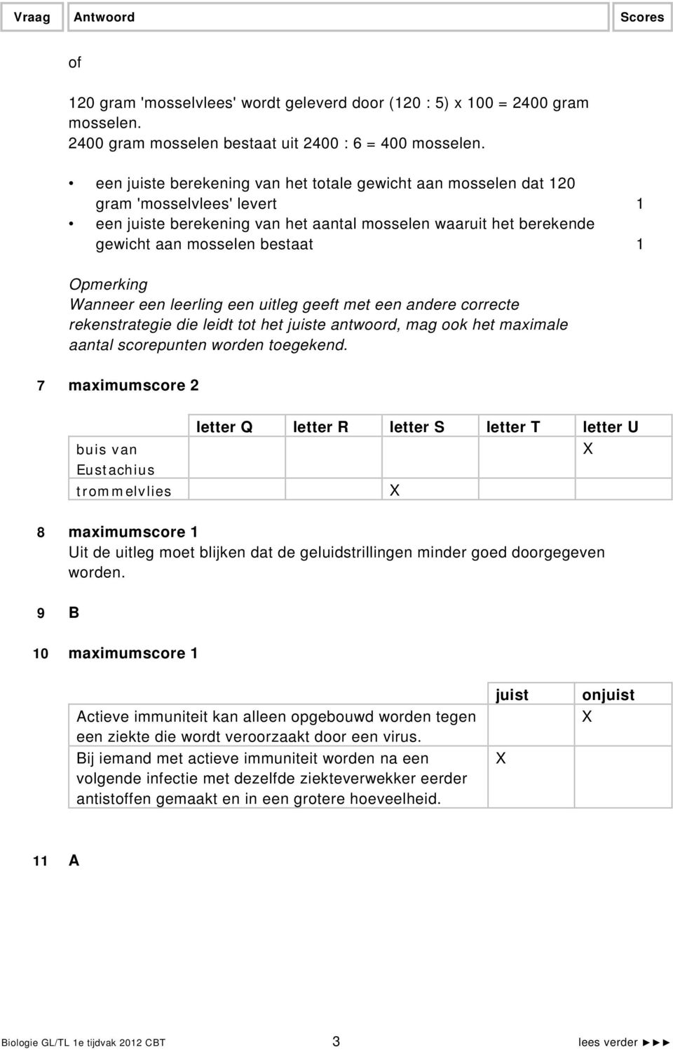 Opmerking Wanneer een leerling een uitleg geeft met een andere correcte rekenstrategie die leidt tot het juiste antwoord, mag ook het maximale aantal scorepunten worden toegekend.