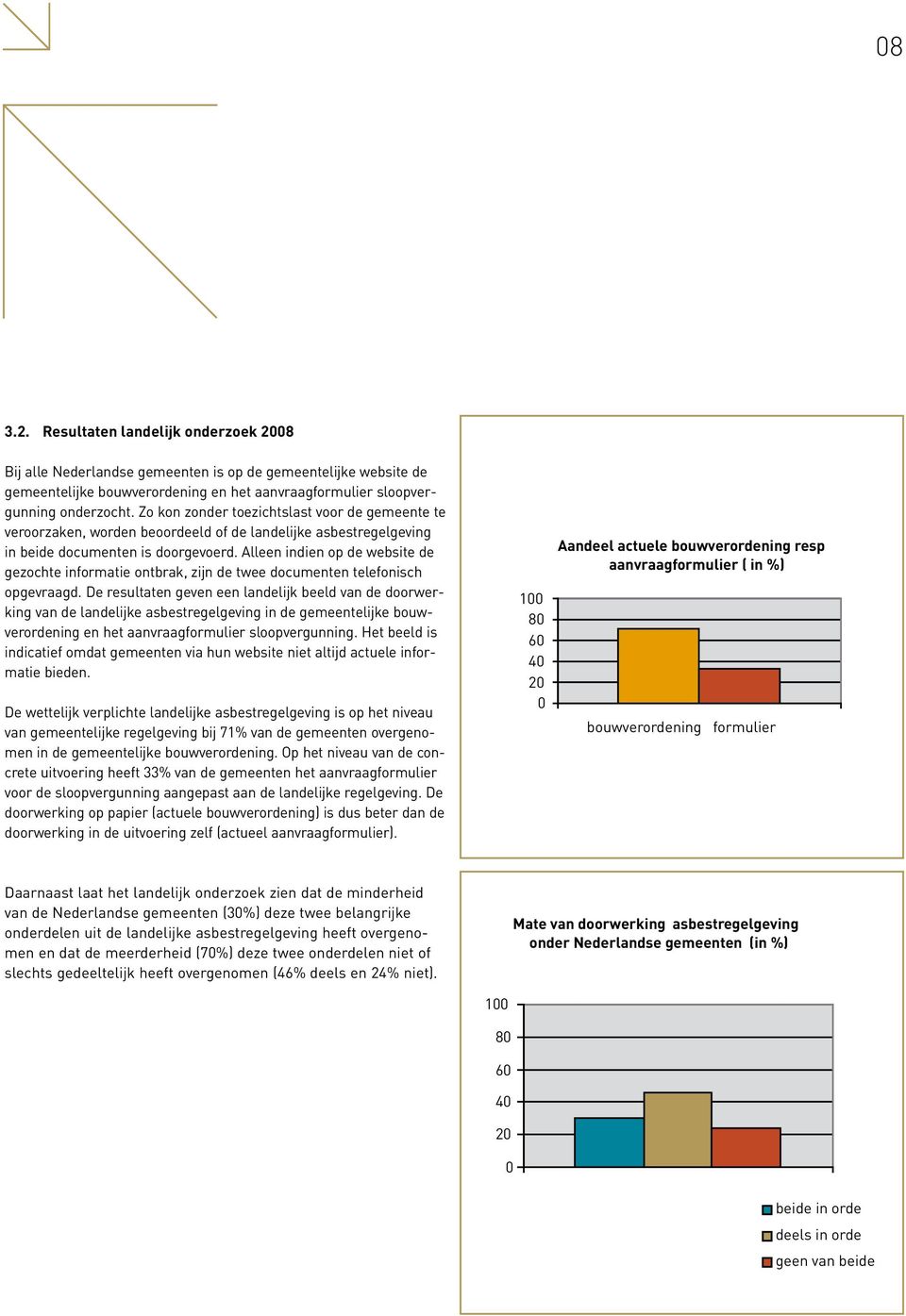 Alleen indien op de website de gezochte informatie ontbrak, zijn de twee documenten telefonisch opgevraagd.