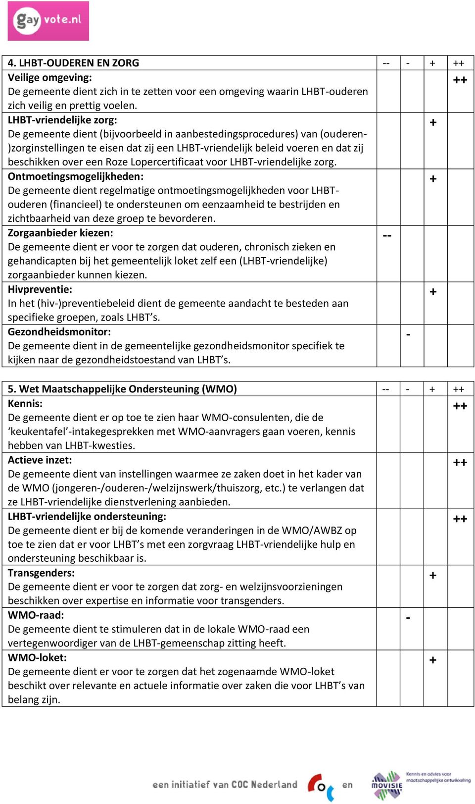 een Roze Lopercertificaat voor LHBT-vriendelijke zorg.