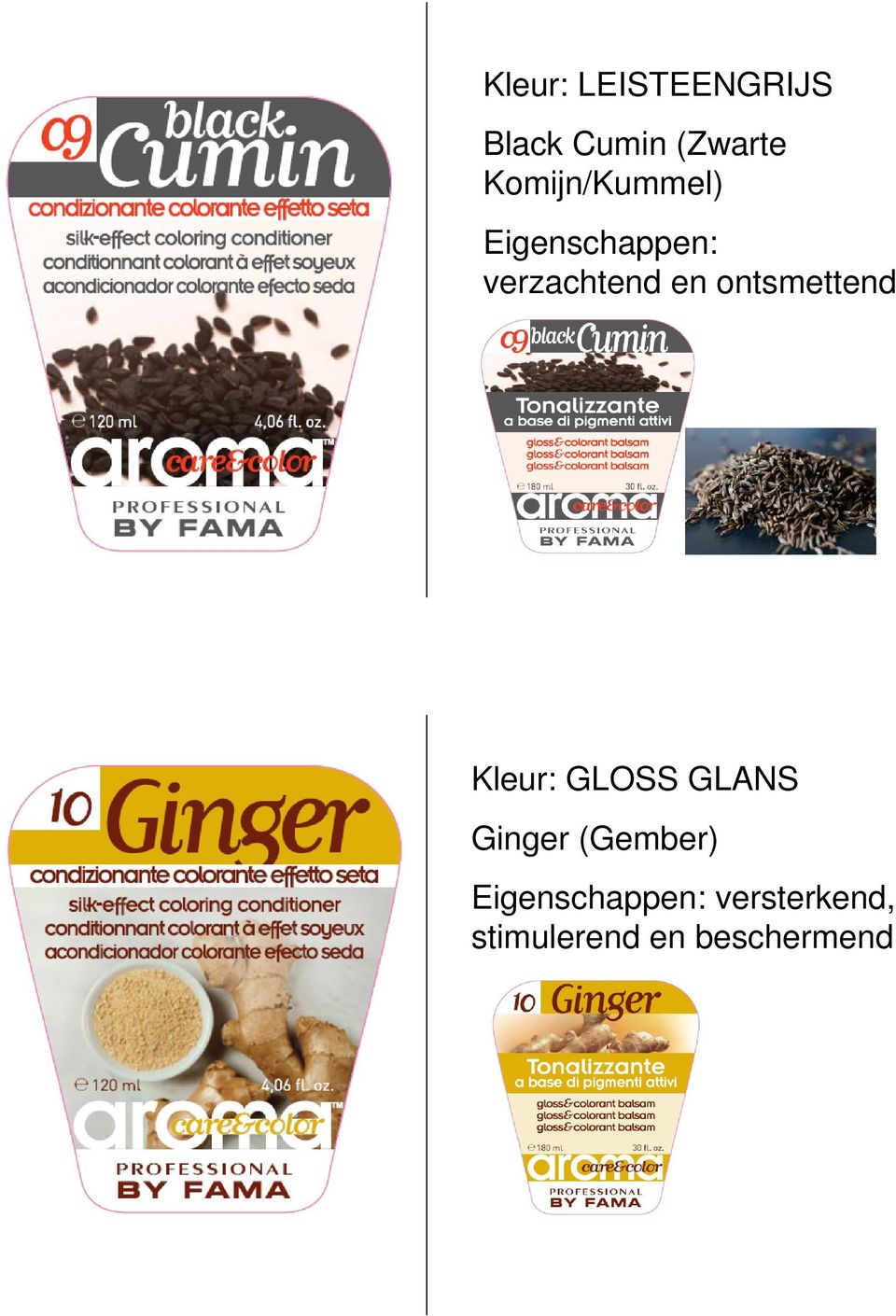 ontsmettend Kleur: GLOSS GLANS Ginger (Gember)