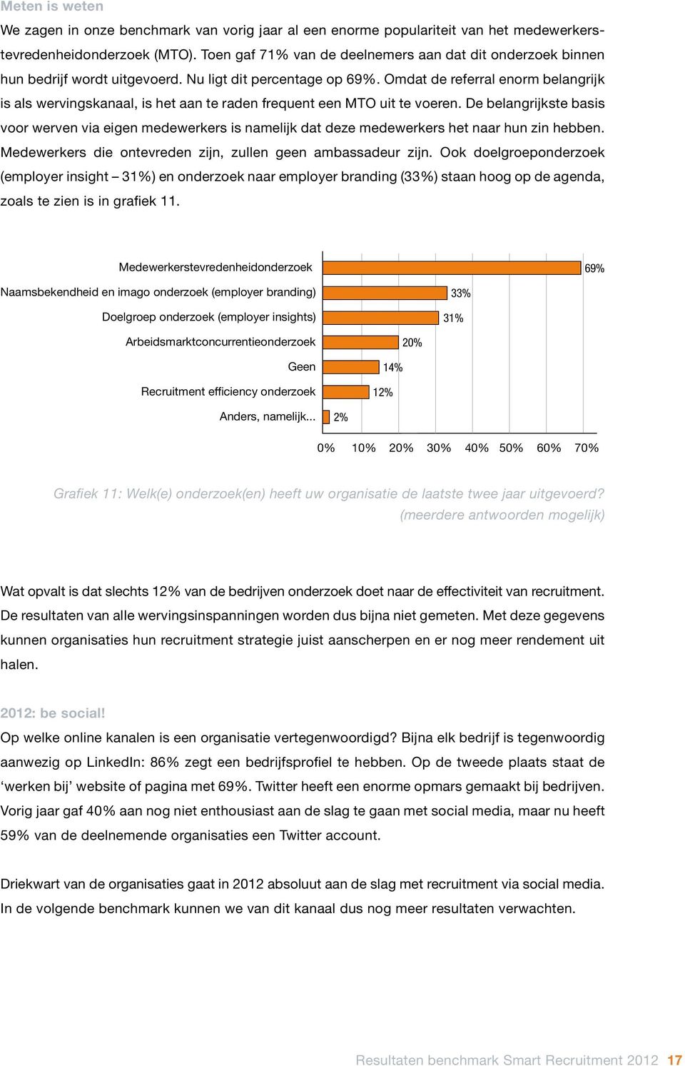 Omdat de referral enorm belangrijk is als wervingskanaal, is het aan te raden frequent een MTO uit te voeren.