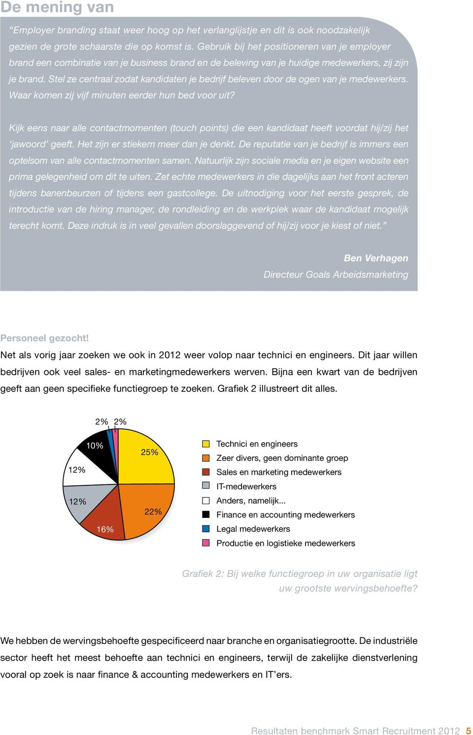 Stel ze centraal zodat kandidaten je bedrijf beleven door de ogen van je medewerkers. Waar komen zij vijf minuten eerder hun bed voor uit?