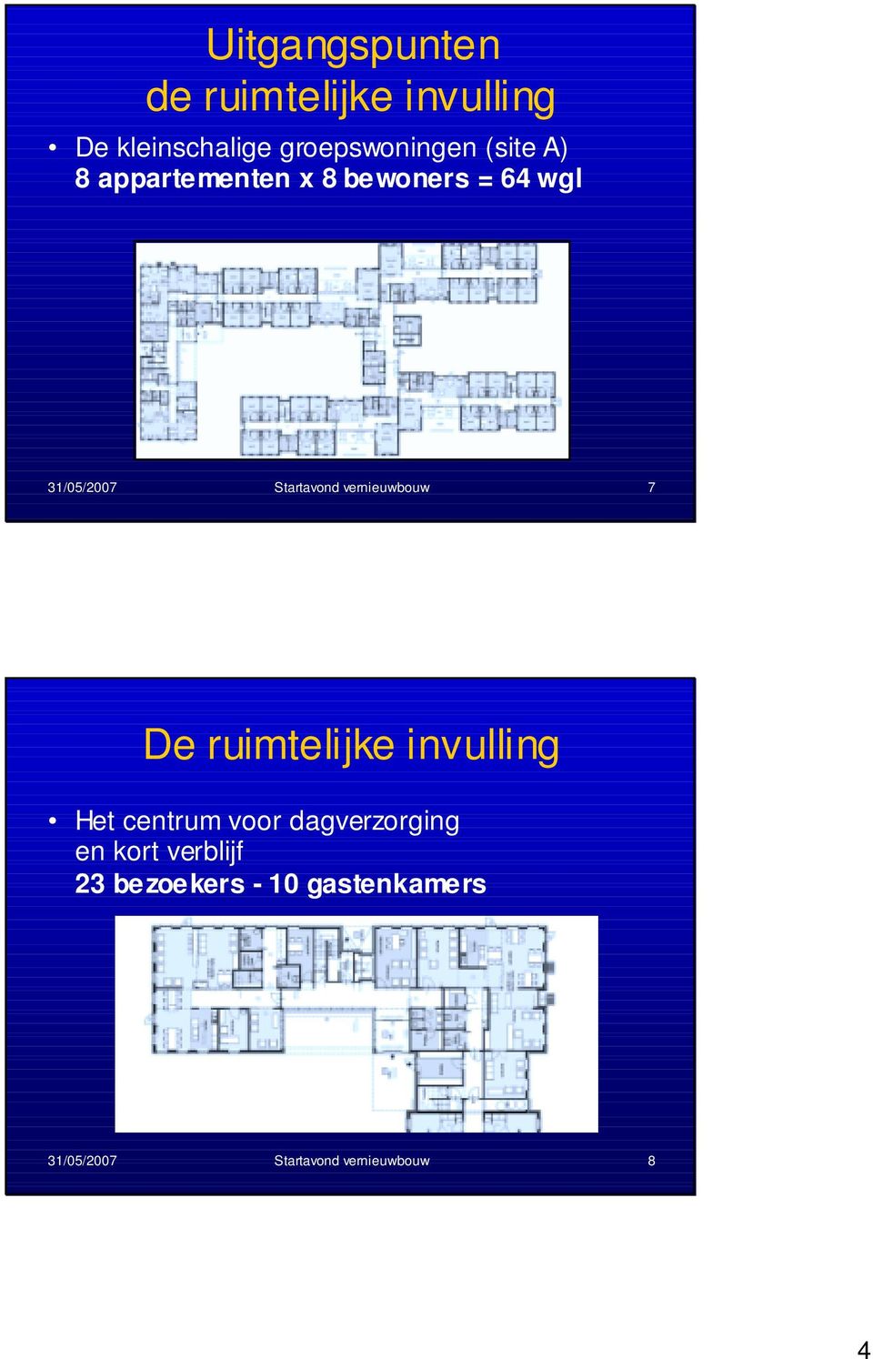 vernieuwbouw 7 De ruimtelijke invulling Het centrum voor dagverzorging en