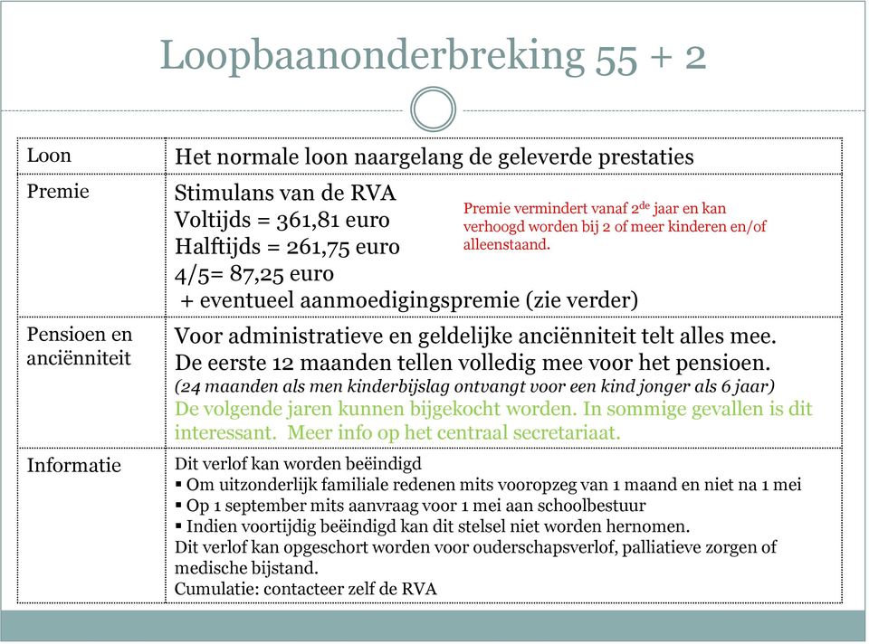 Voor administratieve en geldelijke anciënniteit telt alles mee. De eerste 12 maanden tellen volledig mee voor het pensioen.