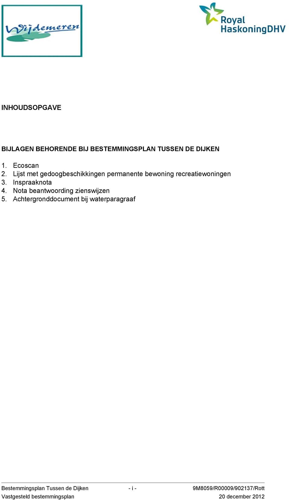 Nota beantwoording zienswijzen 5.