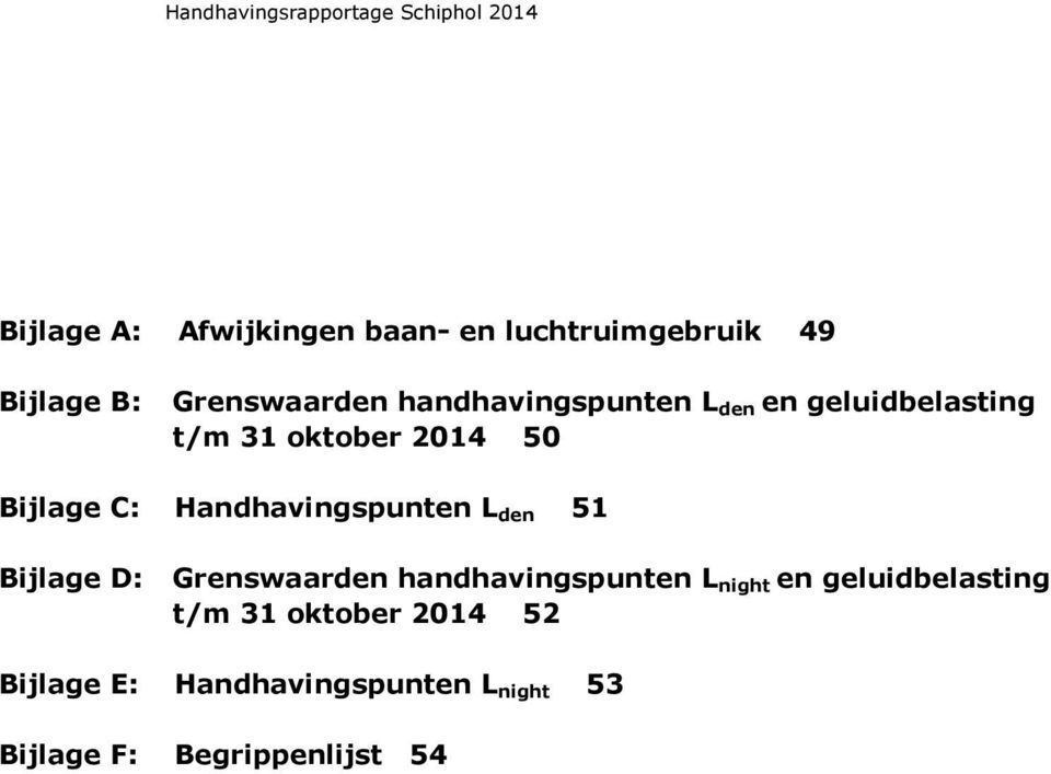 Handhavingspunten L den 51 Bijlage D: Grenswaarden handhavingspunten L night en