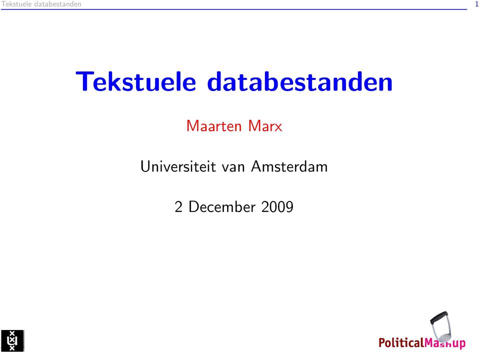 Maarten Marx Universiteit