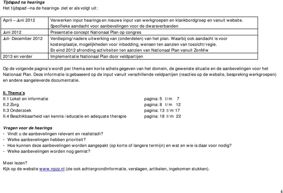 Waarbij ook aandacht is voor kostenplaatje, mogelijkheden voor inbedding, wensen ten aanzien van toezicht/regie.