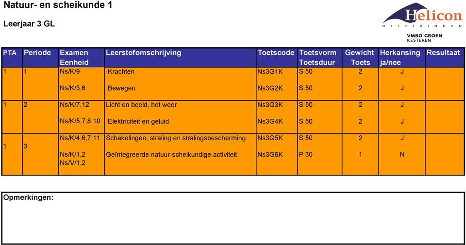 Ns3G4K S 50 2 J 1 3 Ns/K/4,6,7,11 Schakelingen, straling en stralingsbescherming Ns3G5K S 50