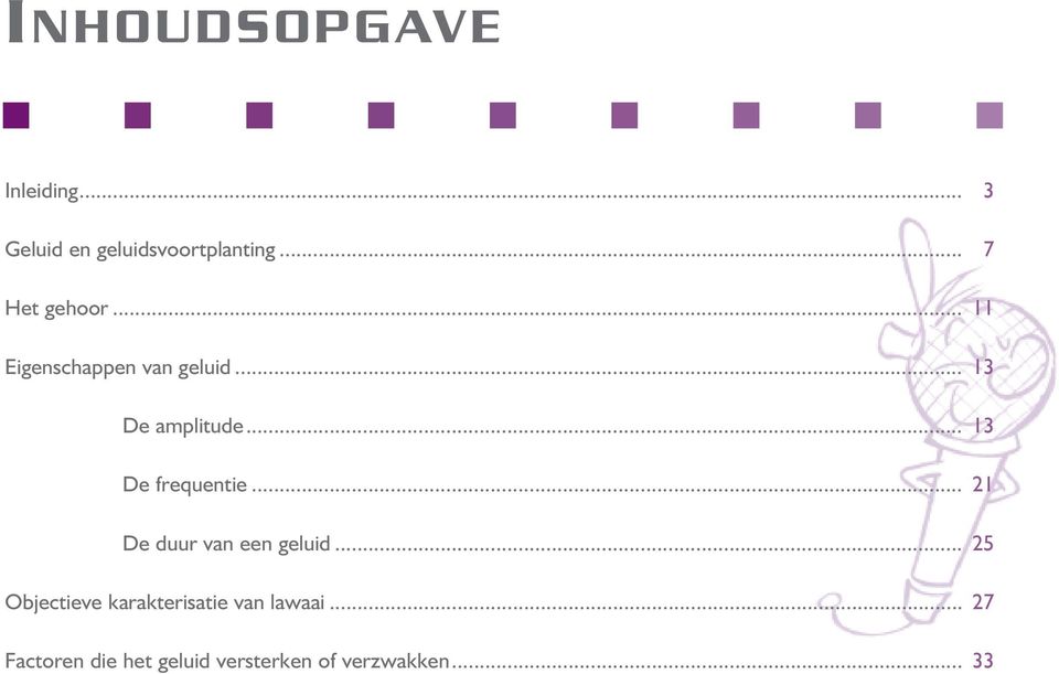 .. 13 De frequentie... 21 De duur van een geluid.