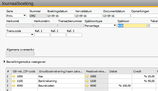 Toelichting Financiële Begrippen Geregistreerde documenten Manier om personeel concept journaalboekingen aan te laten zonder dat er direct een boeking in de database gemaakt wordt.