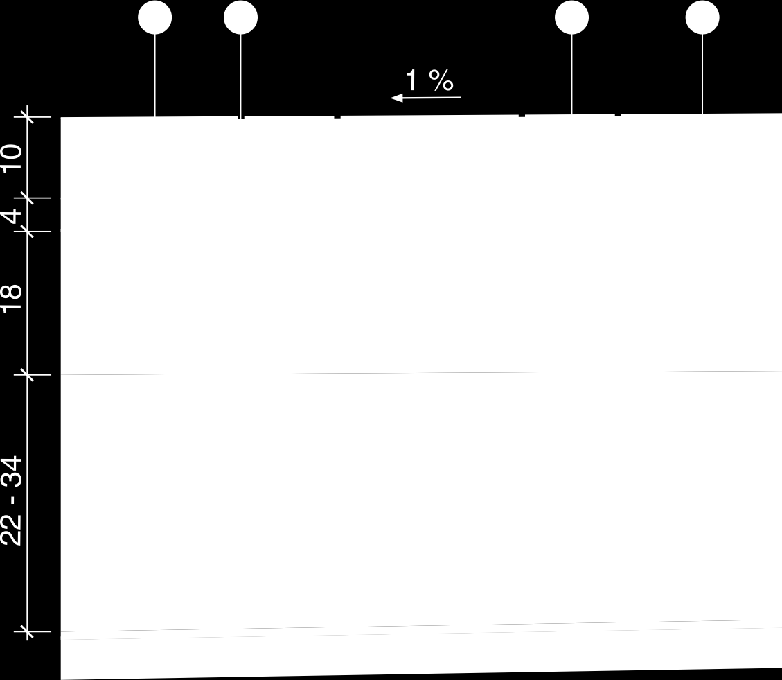 Grondbeginselen voor de werking Waterdoorlatende bestrating + doorlatende (onder)fundering + doorlatende ondergrond (in geval van infiltratie) + geen of beperkt afvoersysteem Infiltratie en