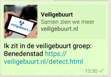 MEER BUREN UITNODIGEN OM MEE TE DOEN Hoe meer mensen uit de buurt de Veiligebuurt-app gebruiken, des te veiliger wordt de buurt.