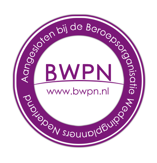 Beroepsorganisatie Weddingplanners Nederland (BWPN) BWPN In Nederland worden per jaar gemiddeld 65.000 (2015 CBS December) huwelijken gesloten.