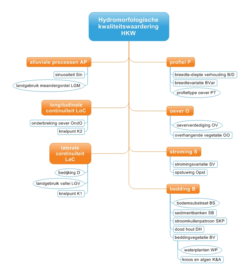 Hydromorfologische wijzigingen Referentiejaren: 1 ste cyclus (datasets t.e.m. 2013) Per waterlichaam wordt een brede set van hydromorfologische kenmerken 40 geïnventariseerd.