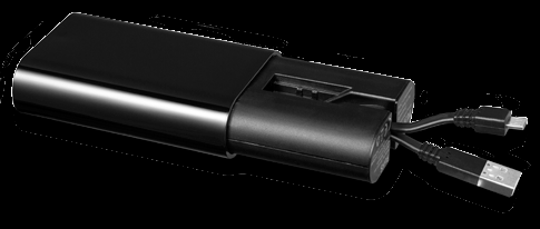 Zoom PB-5600 oplaadpunt ABS Kunststof. Oplaadpunt met ingebouwde Micro-USB en USB-kabels om twee items tegelijk op te laden. Schuif eenvoudig de deksel open en trek de kabels naar u toe.