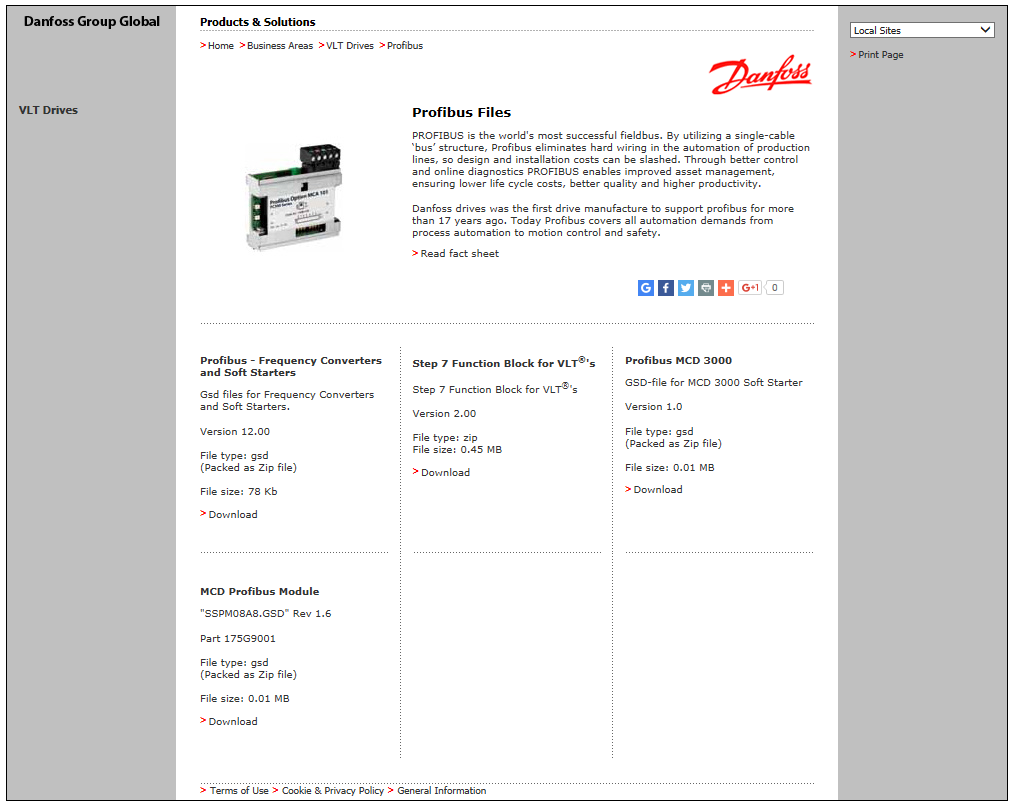 Het opbouwen van het PLC programma. Om de Danfoss drive in uw TIA project te kunnen opnemen, moet de GSD file van Danfoss binnen de TIA portal geïmporteerd worden.