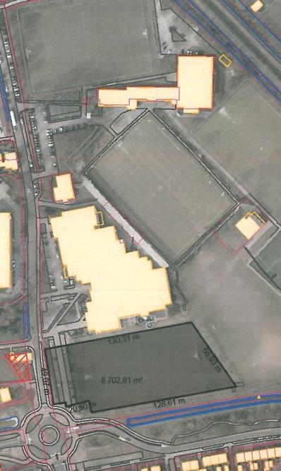 700m², eigendom: gemeente Raalte (Inclusief parkeerterrein) Locatie 1A en 1B: Voor een goede ruimtelijke inpassing moeten deze locaties in samenhang worden bekeken.