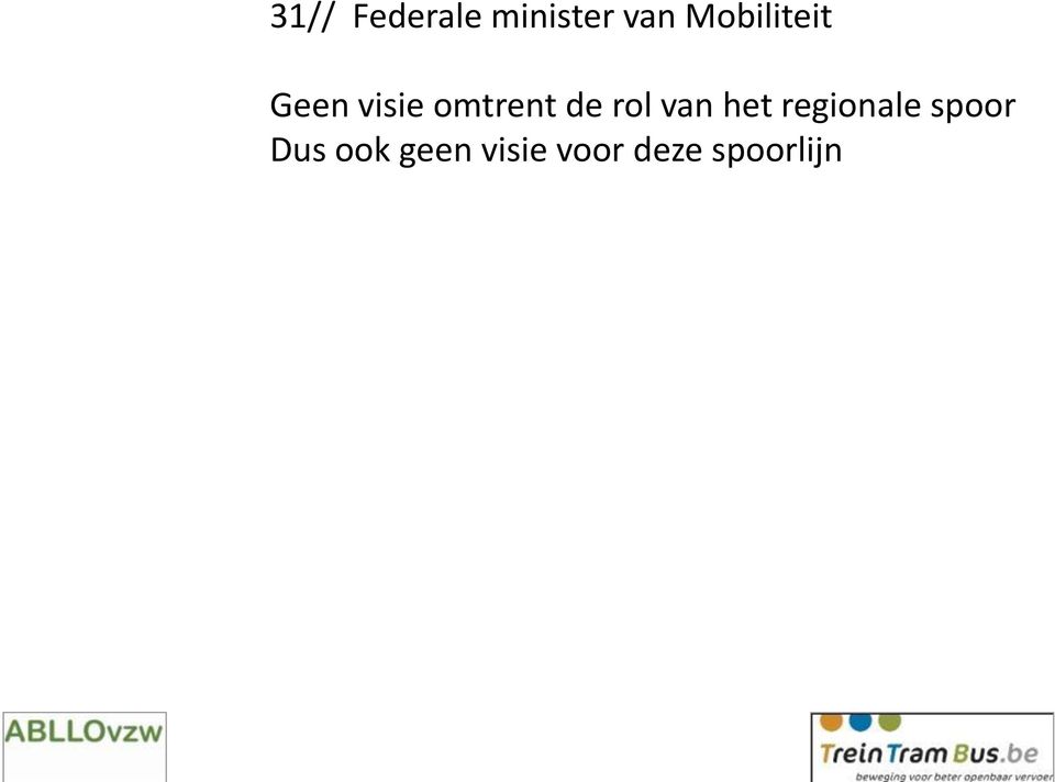 de rol van het regionale spoor