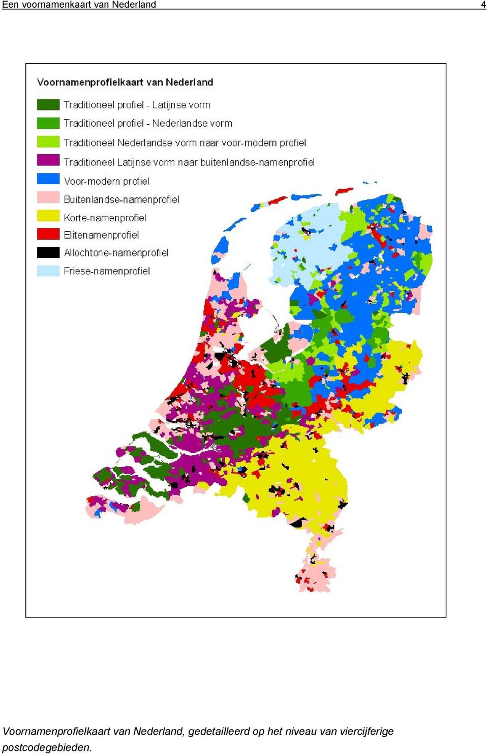 Nederland, gedetailleerd op het