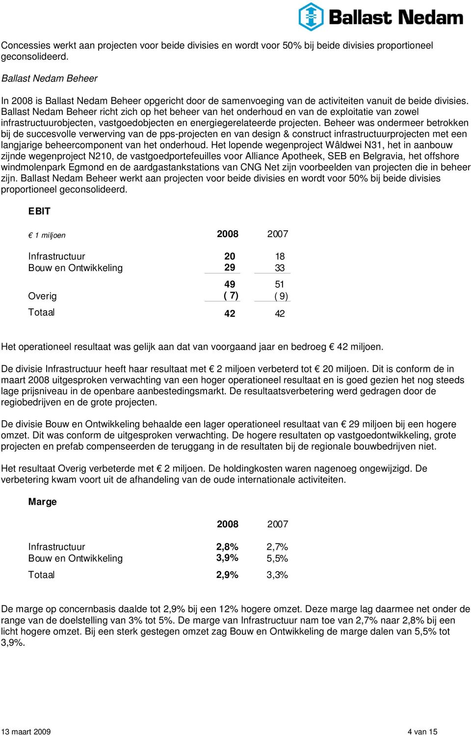 Ballast Nedam Beheer richt zich op het beheer van het onderhoud en van de exploitatie van zowel infrastructuurobjecten, vastgoedobjecten en energiegerelateerde projecten.