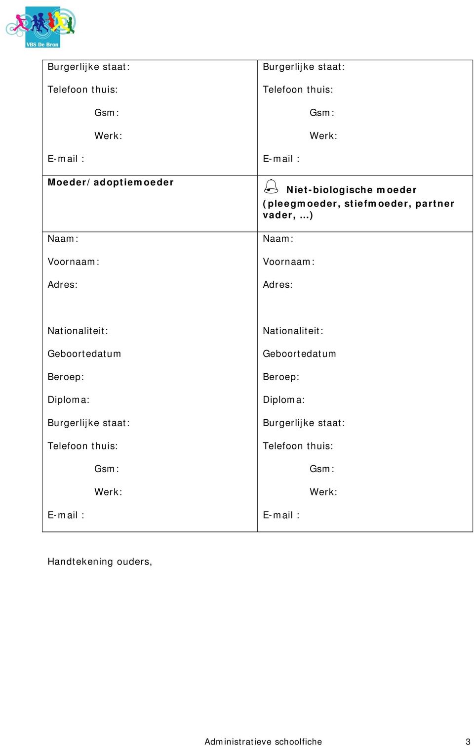 Geboortedatum Beroep: Diploma: Burgerlijke staat: Telefoon thuis: Gsm: Werk: E-mail : Geboortedatum