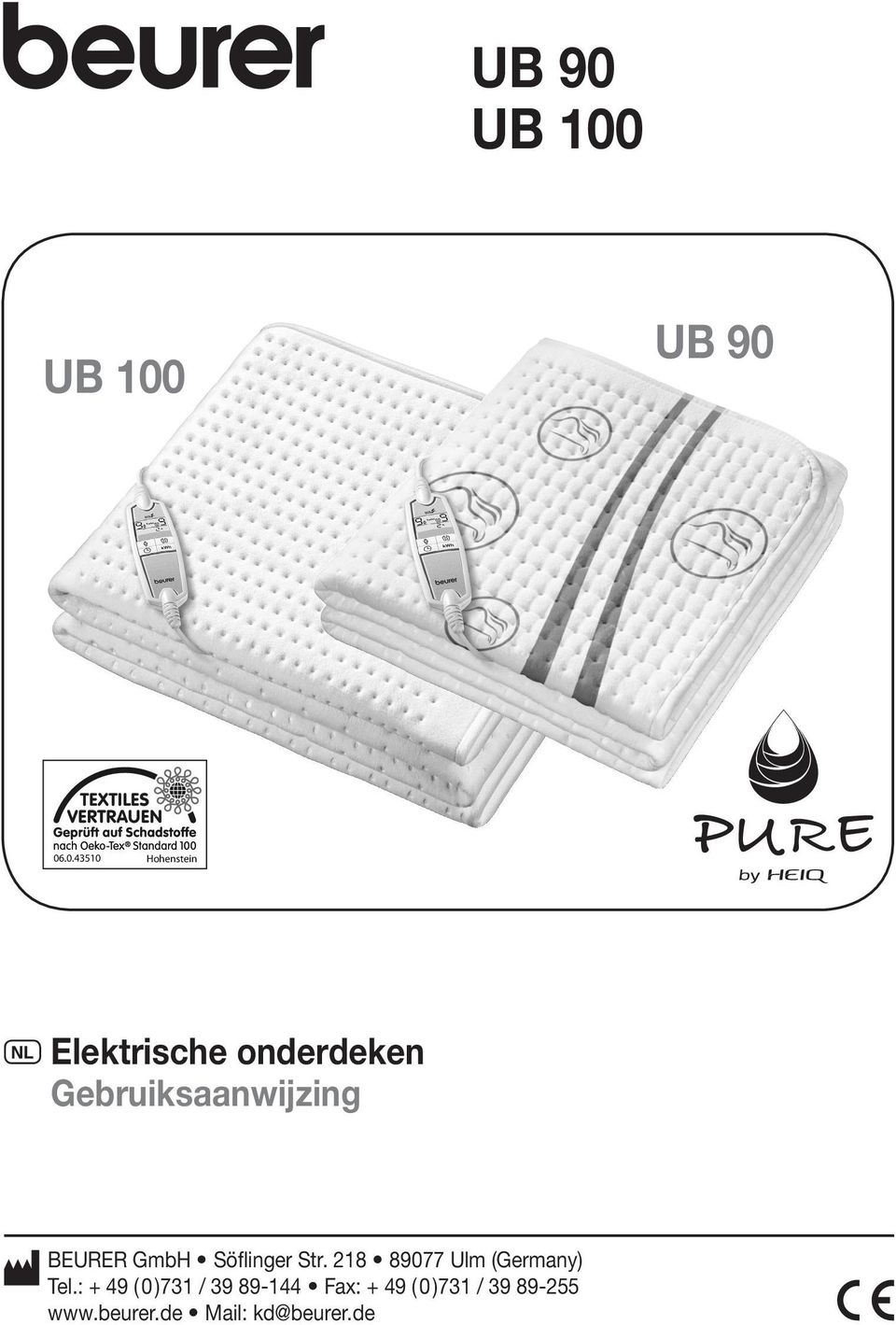 06.0.43510 Hohenstein O Elektrische onderdeken