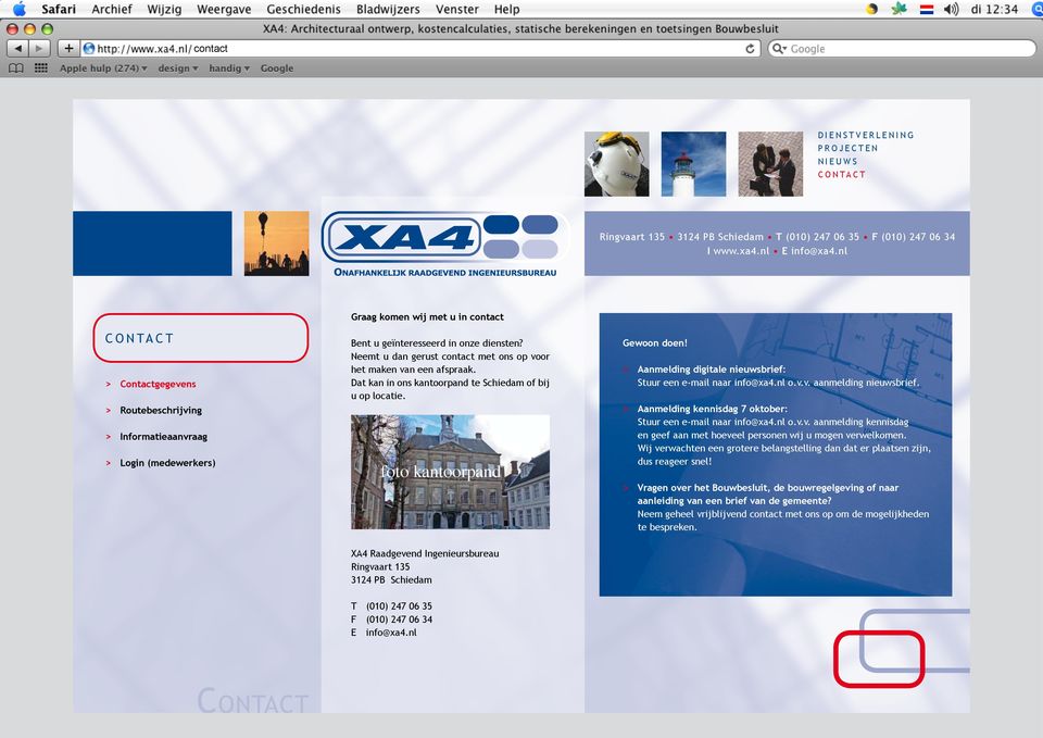> Aanmelding digitale nieuwsbrief: Stuur een e-mail naar info@xa4.nl o.v.v. aanmelding nieuwsbrief. > Aanmelding kennisdag 7 oktober: Stuur een e-mail naar info@xa4.nl o.v.v. aanmelding kennisdag en geef aan met hoeveel personen wij u mogen verwelkomen.