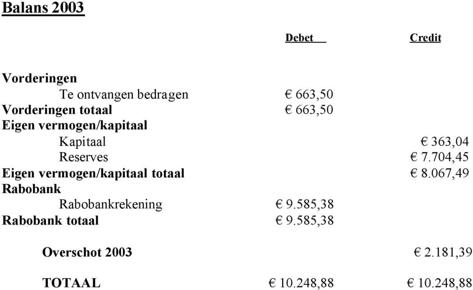 7.704,45 Eigen vermogen/kapitaal totaal 8.