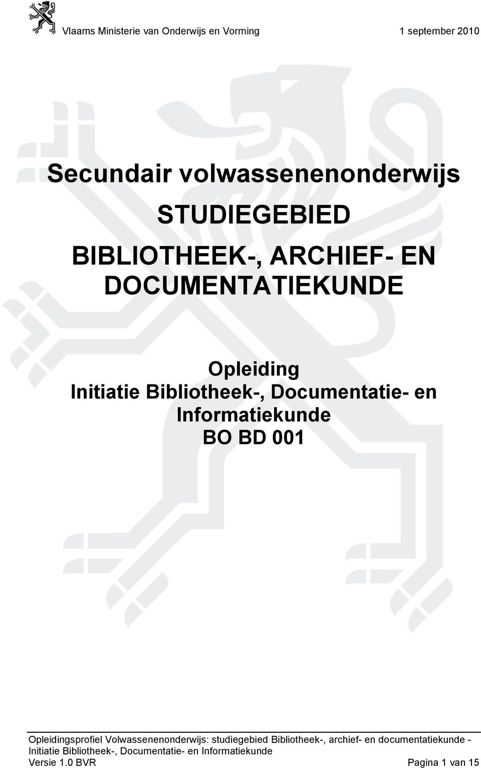 Opleiding Initiatie Bibliotheek-, Documentatie-