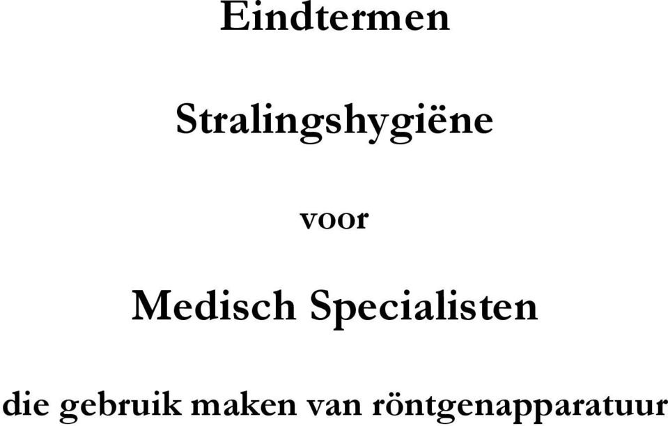 Medisch Specialisten