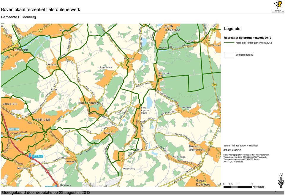 Voorlopig referentiebestand gemeentegrenzen Vlaanderen, toestand 22/05/2003 (AGIV-product) Transportnetwerk