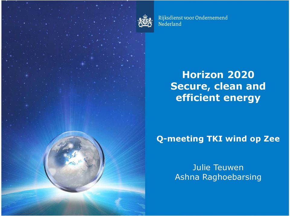 Q-meeting TKI wind op Zee