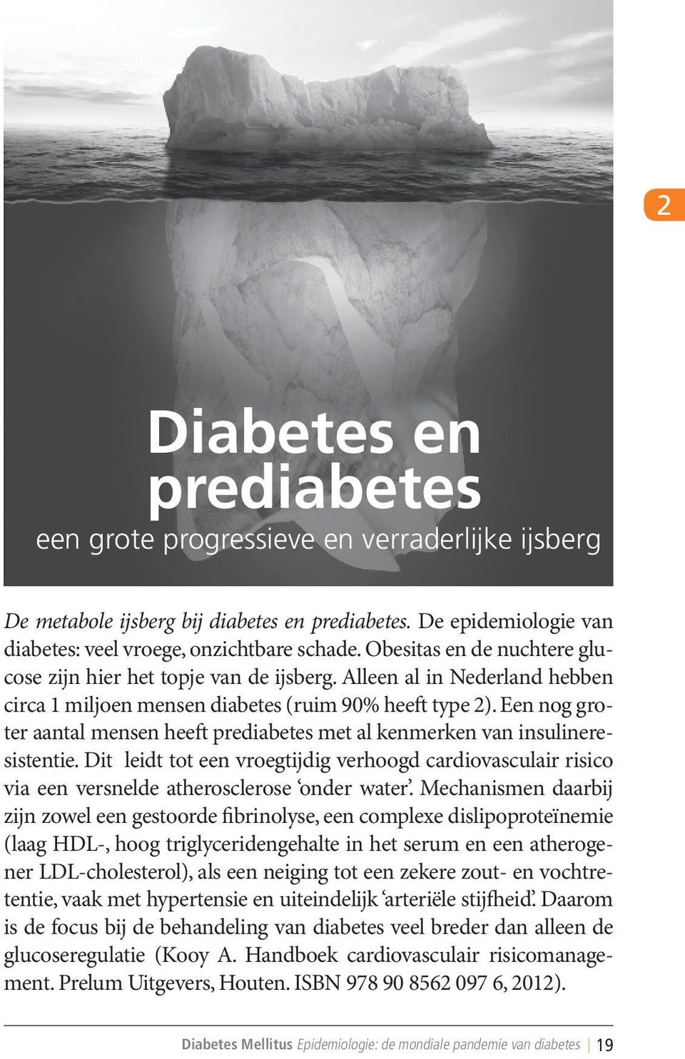 Een nog groter aantal mensen heeft prediabetes met al kenmerken van insulineresistentie. Dit leidt tot een vroegtijdig verhoogd cardiovasculair risico via een versnelde atherosclerose onder water.