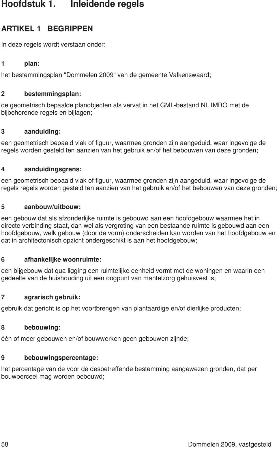 planobjecten als vervat in het GML-bestand NL.