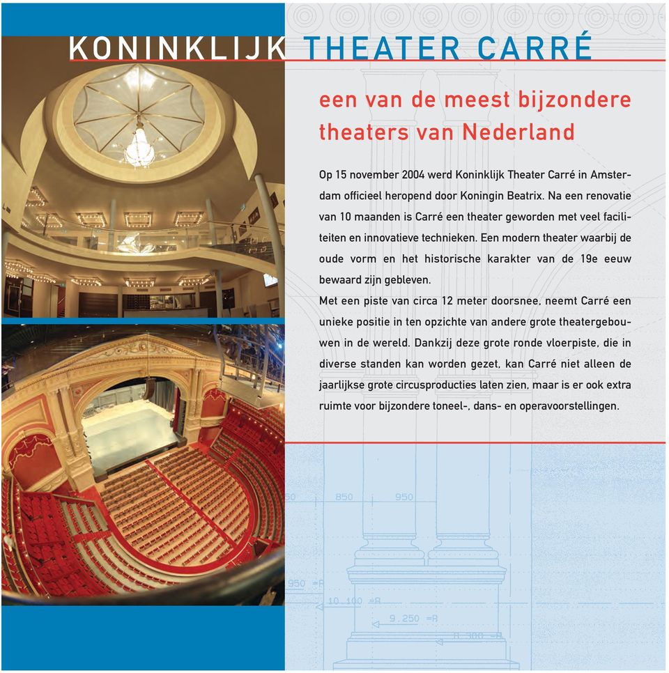 Een modern theater waarbij de oude vorm en het historische karakter van de 19e eeuw bewaard zijn gebleven.