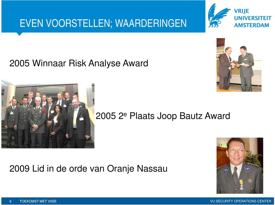 Plaats Joop Bautz Award 2009 Lid in de