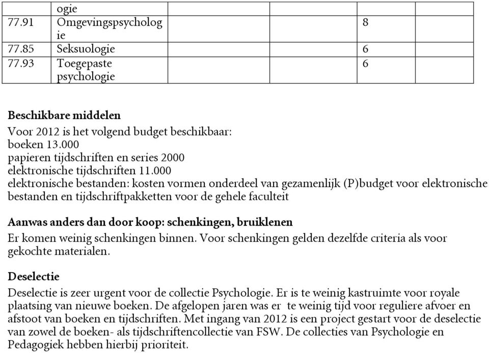 schnkingn binnn. Voor schnkingn gldn dzlfd critria als voor gkocht matrialn. Dslcti Dslcti is zr urgnt voor d collcti Psychologi. Er is t winig kastruimt voor royal plaatsing van niuw bokn.