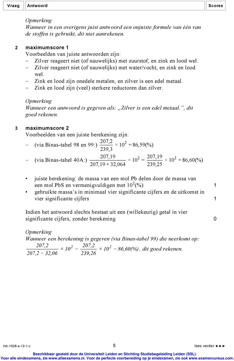 Zilver reageert niet (of nauwelijks) met water/vocht, en zink en lood wel. Zink en lood zijn onedele metalen, en zilver is een edel metaal. Zink en lood zijn (veel) sterkere reductoren dan zilver.