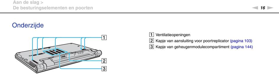 van aansluiting voor poortreplicator (pagina