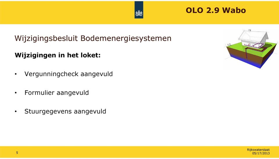 Bodemenergiesystemen Wijzigingen in het