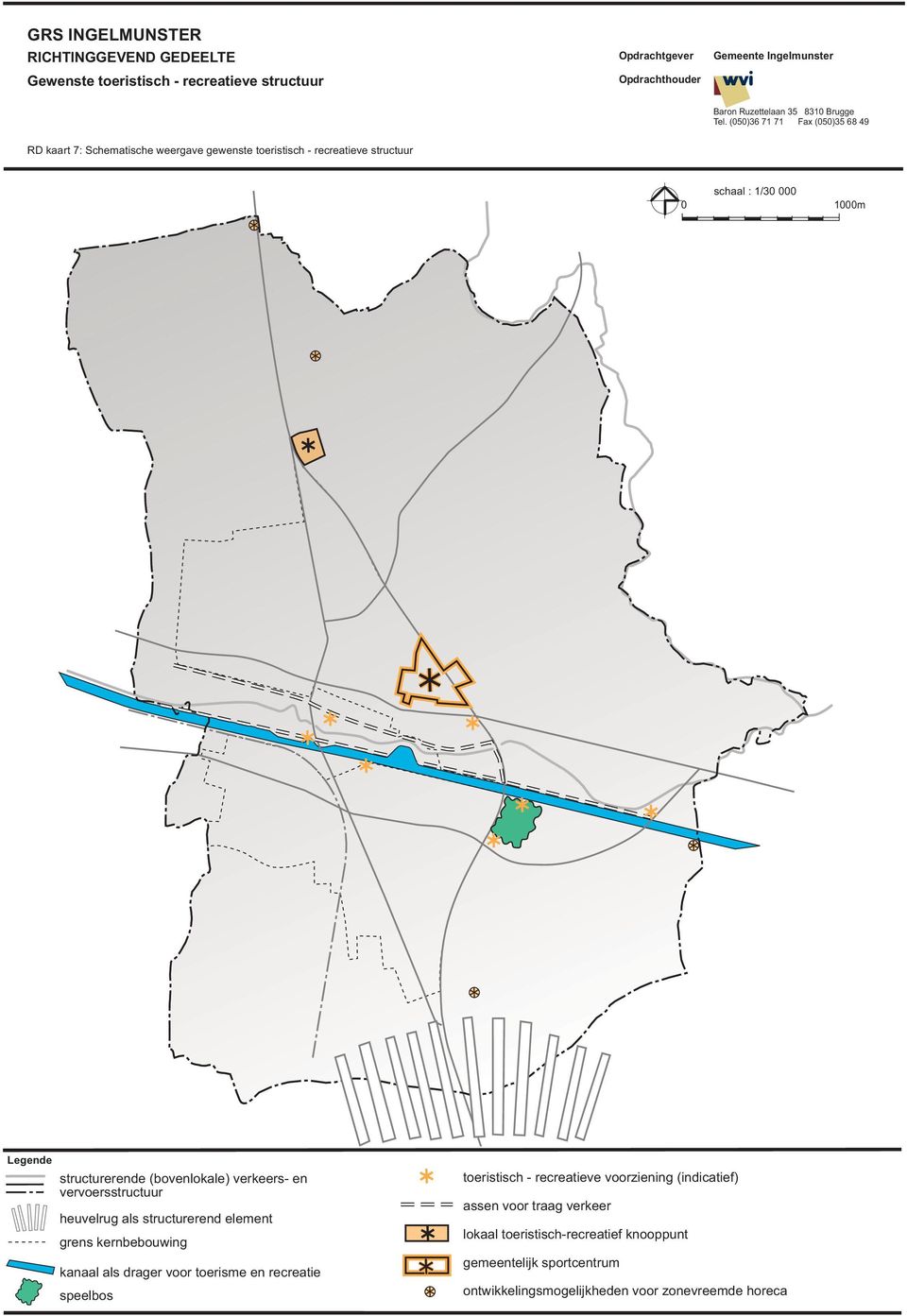 kernbebouwing kanaal als drager voor toerisme en recreatie speelbos toeristisch - recreatieve voorziening (indicatief) assen