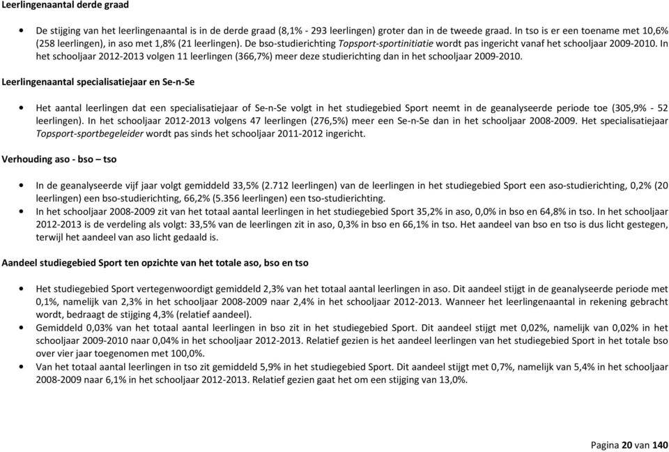 In het schooljaar 2012-2013 volgen 11 leerlingen (366,7%) meer deze studierichting dan in het schooljaar 2009-2010.