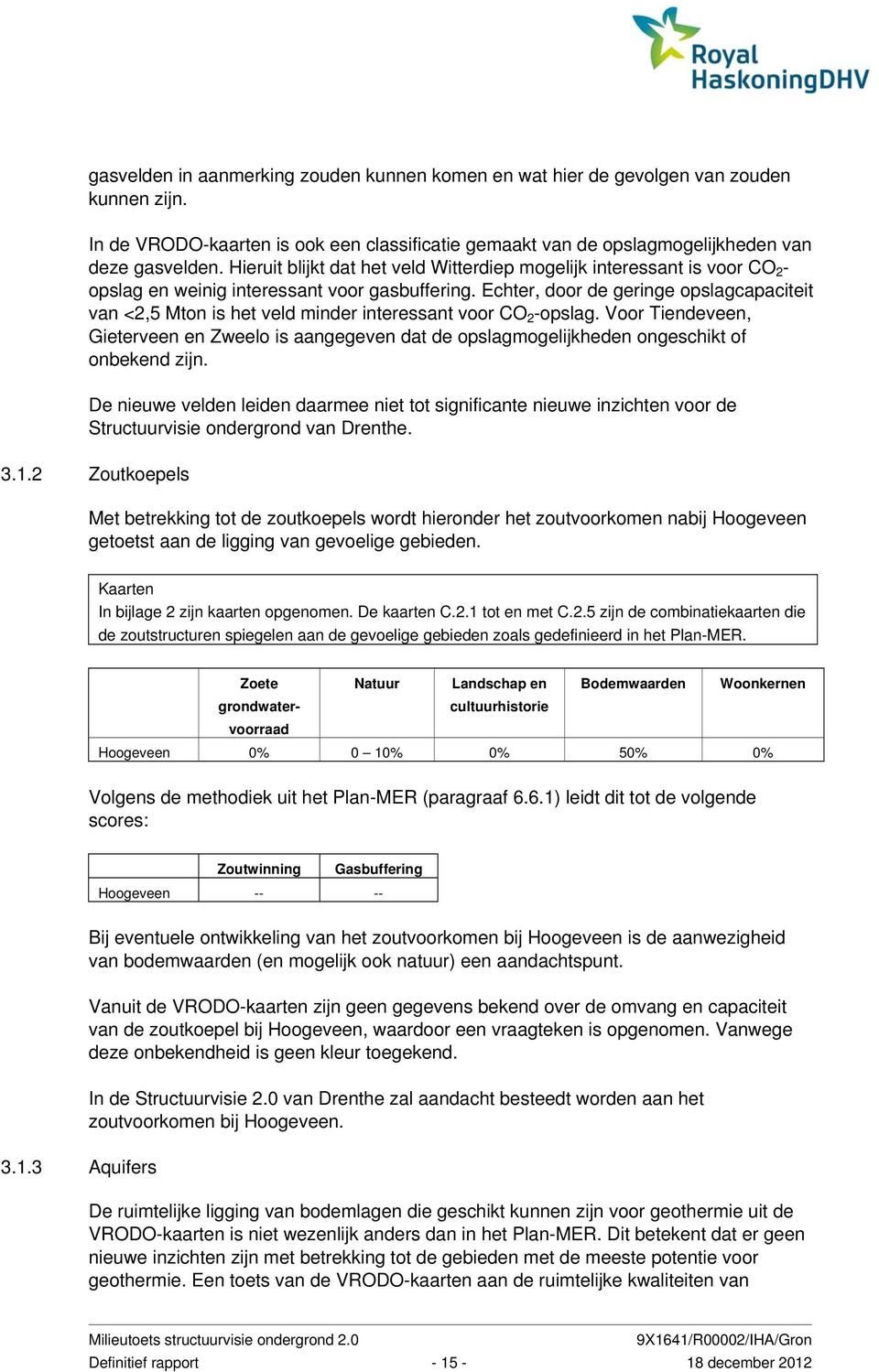 Echter, door de geringe opslagcapaciteit van <2,5 Mton is het veld minder interessant voor CO 2 -opslag.